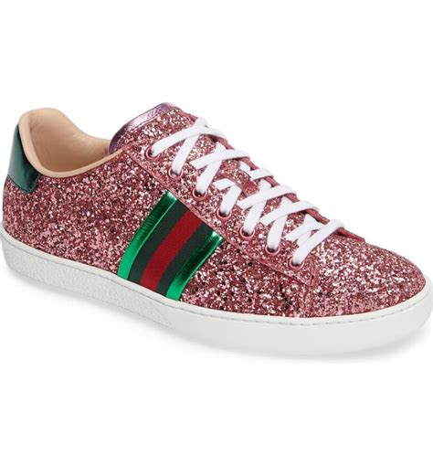 blue glitter gucci shoes|gucci ace glitter sneakers.